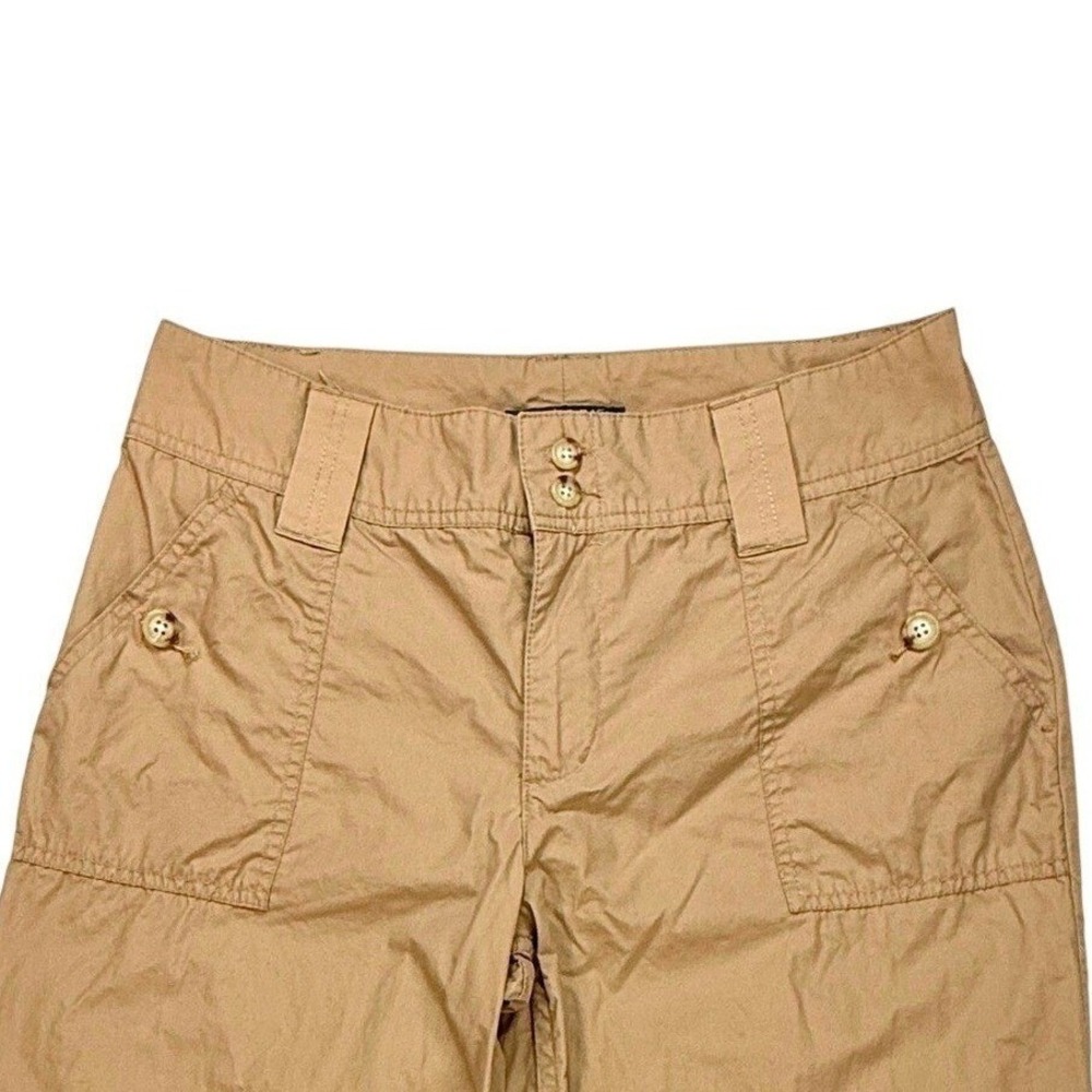 Lauren‎ Ralph Lauren Women's Tan Cropped Wide Leg Pants Trousers Sz 6